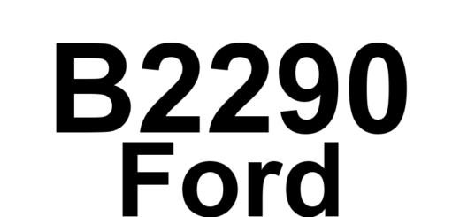 DTC B2290 Ford - Definição em inglês: Occupant Classification System Fault Definição em Português: Sistema de Classificação de Ocupante - Falha Detectada.