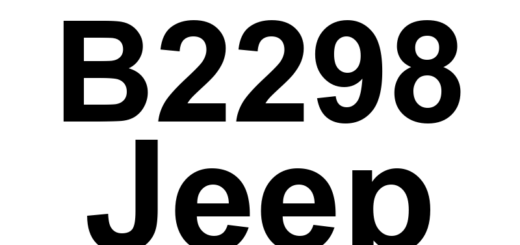 DTC B2298 Jeep - Definição em inglês: Rain Sensor Over Temperature Definição em Português: Sensor de Chuva - Temperatura Excessiva