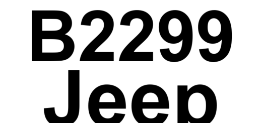 DTC B2299 Jeep - Definição em inglês: Rear Camera Module Internal Definição em Português: Módulo da Câmera Traseira - Problema Interno