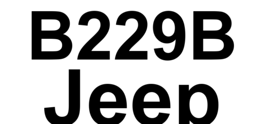 DTC B229B Jeep - Definição em inglês: Passive Entry Module (PEM) Internal Definição em Português: Módulo de Entrada Passiva (PEM) - Falha Interna