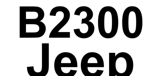 DTC B2300 Jeep - Definição em inglês: Wiper Mode Switch Input Circuit Performance Definição em Português: Circuito de Entrada do Interruptor de Modo do Limpador - Desempenho Inadequado