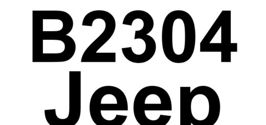 DTC B2304 Jeep - Definição em inglês: Wiper Park Switch Input Circuit Low Definição em Português: Circuito de Entrada do Interruptor de Estacionamento do Limpador - Baixa Tensão