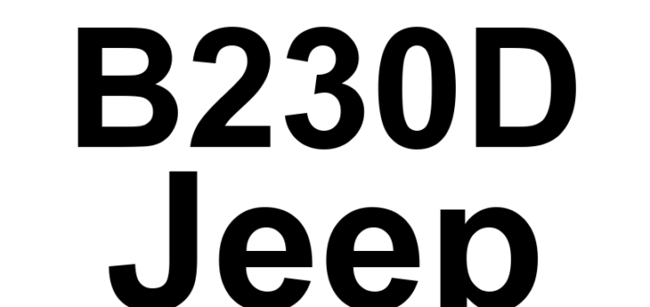 DTC B230D Jeep - Definição em inglês: Rear Wiper Park Switch Input Circuit Low (Stuck Low) Definição em Português: Interruptor de Estacionamento do Limpador Traseiro - Circuito de Entrada Baixo (Preso em Baixo)