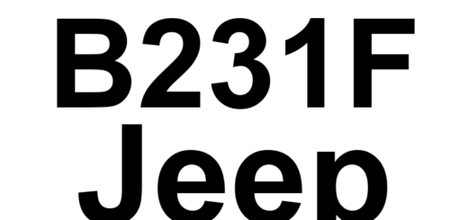 DTC B231F Jeep - Definição em inglês: Front/Rear Washer Motor Control Circuit Low Definição em Português: Circuito de Controle do Motor do Lavador Dianteiro/Traseiro - Baixa Tensão