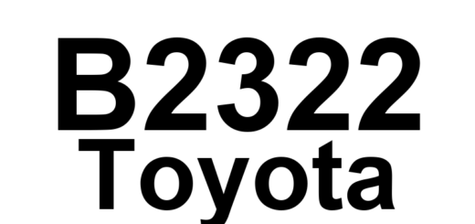 DTC B2322 Toyota - Definição em inglês: Front Passenger Side Door ECU Communication Stop Definição em Português: ECU da Porta Dianteira do Passageiro - Comunicação Interrompida