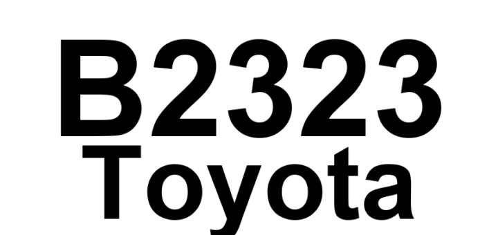DTC B2323 Toyota - Definição em inglês: Rear Door RH ECU Communication Stop Definição em Português: Central da Porta Traseira Direita - Falha de Comunicação