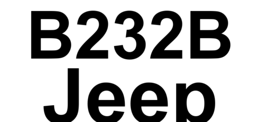 DTC B232B Jeep - Definição em inglês: Rain Sensor Optical Path 3 Performance Definição em Português: Sensor de Chuva - Desempenho do Caminho Óptico 3