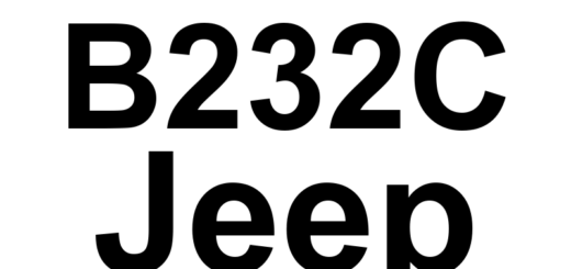 DTC B232C Jeep - Definição em inglês: Rain Sensor Optical Path 4 Performance Definição em Português: Sensor de Chuva - Desempenho do Caminho Óptico 4