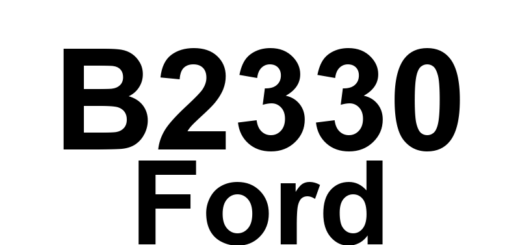 DTC B2330 Ford - Definição em inglês: Column Reach Feedback Potentiometer Circuit Short to Battery Definição em Português: Circuito do Potenciômetro de Retorno da Coluna - Curto para Bateria