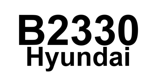 DTC B2330 Hyundai - Definição em inglês: Driver Door Lock Actuator Error Definição em Português: Atuador de Fechadura da Porta do Motorista - Erro Detectado