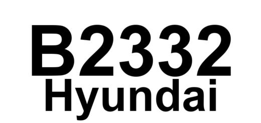 DTC B2332 Hyundai - Definição em inglês: Assistant Door Lock Actuator Error Definição em Português: Atuador da Trava da Porta Auxiliar - Erro Detectado