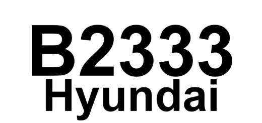 DTC B2333 Hyundai - Definição em inglês: Assistant Door Unlock Actuator Error Definição em Português: Erro no Atuador de Destravamento da Porta do Assistente