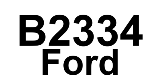 DTC B2334 Ford - Definição em inglês: Column Tilt Feedback Potentiometer Circuit Short to Battery Definição em Português: Circuito do Potenciômetro de Feedback da Inclinação da Coluna - Curto com Bateria