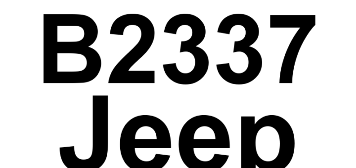 DTC B2337 Jeep - Definição em inglês: Horn Control Circuit High Definição em Português: Circuito de Controle da Buzina - Tensão Alta