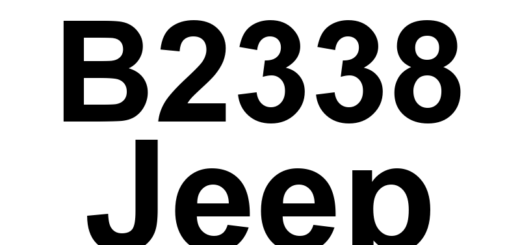 DTC B2338 Jeep - Definição em inglês: Horn Control Circuit Open Definição em Português: Circuito de Controle da Buzina - Circuito Aberto