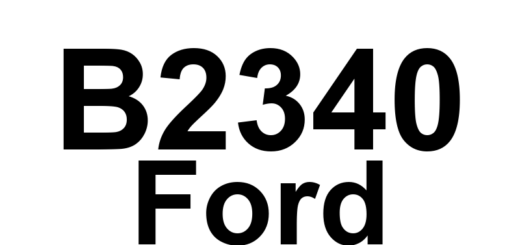 DTC B2340 Ford - Definição em inglês: Column Reach Motor Stalled Definição em Português: Motor de Alcance da Coluna - Travado