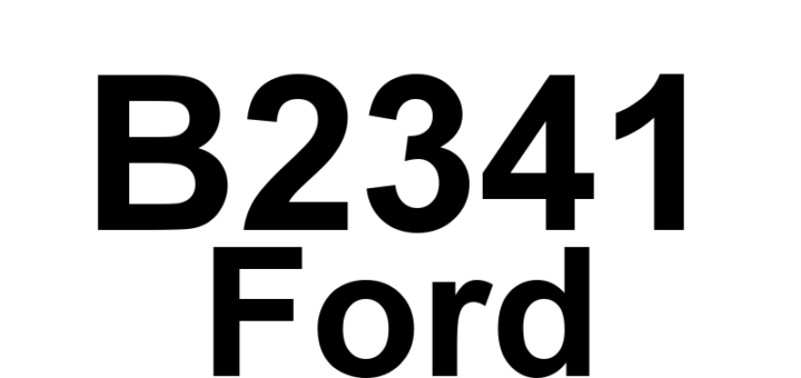 DTC B2341 Ford - Definição em inglês: Column Tilt Motor Stalled Definição em Português: Motor de Inclinação da Coluna - Travado