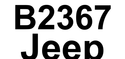 DTC B2367 Jeep - Definição em inglês: Window Washer Motor 1 Control Circuit Definição em Português: Motor do Lavador de Para-brisa 1 - Circuito de Controle