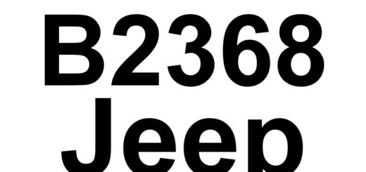 DTC B2368 Jeep - Definição em inglês: Window Washer Motor 1 Control Circuit Lo Definição em Português: Circuito de Controle do Motor do Limpador de Vidros 1 - Tensão Baixa