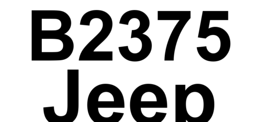 DTC B2375 Jeep - Definição em inglês: Mist Switch Input Circuit Definição em Português: 'Circuito de Entrada do Interruptor de Neblina - Problema Detectado'