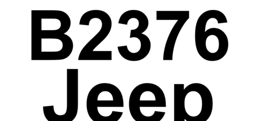 DTC B2376 Jeep - Definição em inglês: Rear Wiper Switch Input Circuit Definição em Português: Circuito de Entrada do Interruptor do Limpador Traseiro.