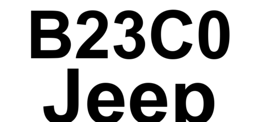 DTC B23C0 Jeep - Definição em inglês: Stop/Start Disable Switch 2 Circuit Performance Definição em Português: Interruptor de Desativação do Stop/Start 2 - Desempenho do Circuito.