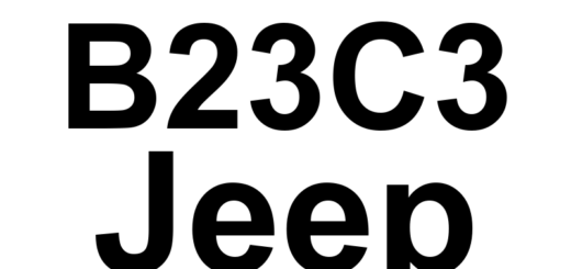 DTC B23C3 Jeep - Definição em inglês: Stop/Start Disable Switch 1/2 Correlation Definição em Português: Interruptor de Desativação do Stop/Start - Correlação dos Interruptores 1/2