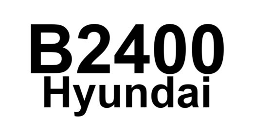 DTC B2400 Hyundai - Definição em inglês: Levelling motor fault left Definição em Português: Motor de nivelamento - Falha no lado esquerdo