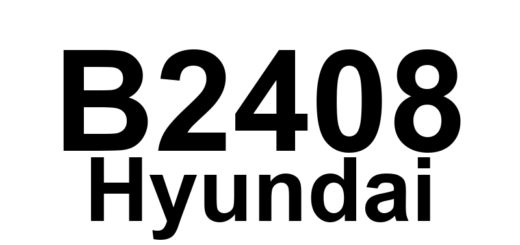 DTC B2408 Hyundai - Definição em inglês: Intake Motor Definição em Português: Motor de Admissão - Problema Detectado