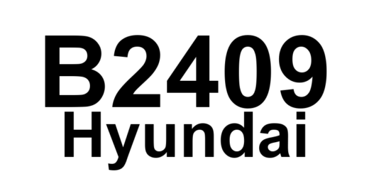 DTC B2409 Hyundai - Definição em inglês: Direction Control Motor-Driver Definição em Português: Motor de Controle de Direção - Motorista