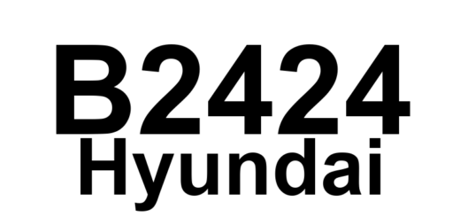 DTC B2424 Hyundai - Definição em inglês: Sliding Door Clutch Short Low Definição em Português: Embreagem da Porta Deslizante - Curto Circuito ao Baixo