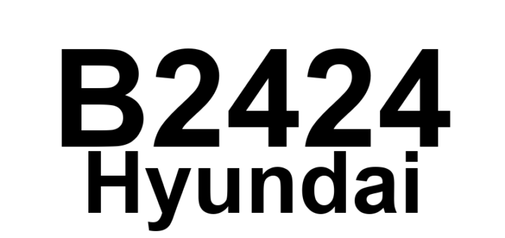 DTC B2424 Hyundai - Definição em inglês: Sliding Door Clutch Short Low Definição em Português: Embreagem da Porta Deslizante - Curto Circuito ao Baixo