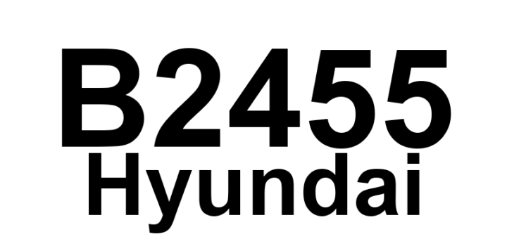 DTC B2455 Hyundai - Definição em inglês: Safety Power Window Motor Power Feed Error Definição em Português: Erro de Alimentação de Energia do Motor do Vidro Elétrico de Segurança