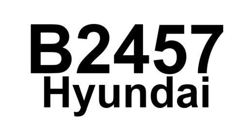 DTC B2457 Hyundai - Definição em inglês: Pedal Motor Sensor Vcc Error Definição em Português: Sensor do Pedal do Motor - Erro de Tensão Vcc