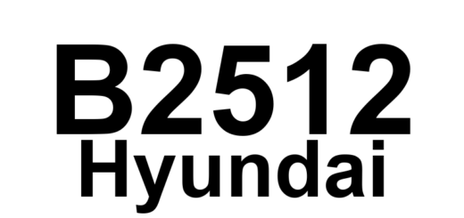 DTC B2512 Hyundai - Definição em inglês: Right Headlamp Low Circuit Short to Ground Definição em Português: Circuito do Farol Direito no Baixo - Curto para o Terra
