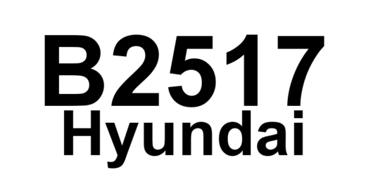 DTC B2517 Hyundai - Definição em inglês: Internal Tail Lamp Circuit Short to Ground Definição em Português: Circuito interno da lanterna traseira - Curto para o terra