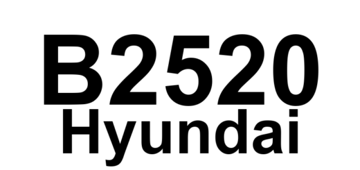 DTC B2520 Hyundai - Definição em inglês: Turn Signal RH Front Open Circuit Definição em Português: Sinalizador de Direita Dianteiro - Circuito Aberto