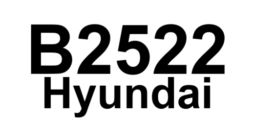 DTC B2522 Hyundai - Definição em inglês: Turn Signal LH Front Circuit Short to Ground Definição em Português: Circuito da seta dianteira esquerda - Curto-circuito com o aterramento