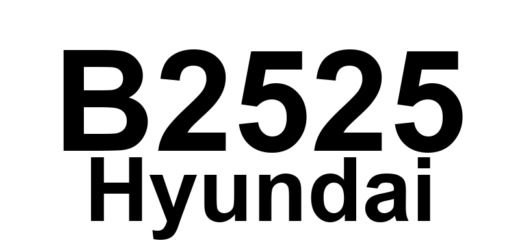 DTC B2525 Hyundai - Definição em inglês: Turn Signal RH Rear Circuit Short to Ground Definição em Português: Circuito da luz de seta traseira direita - Curto-circuito com o terra