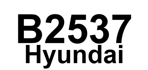 DTC B2537 Hyundai - Definição em inglês: Right Turn Signal Lamp Open Definição em Português: Lâmpada do Pisca Direito - Circuito Aberto