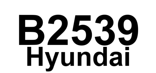 DTC B2539 Hyundai - Definição em inglês: Left Turn Signal Lamp Short to Ground Definição em Português: Lâmpada do Pisca Esquerdo - Curto-circuito para o Terra