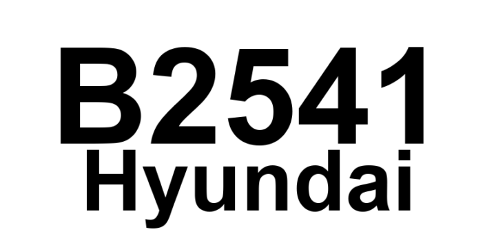 DTC B2541 Hyundai - Definição em inglês: Left Turn Signal Lamp Open Definição em Português: Lâmpada do Sinal de Conversão à Esquerda - Circuito Aberto