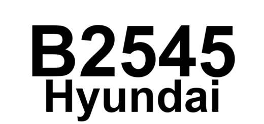 DTC B2545 Hyundai - Definição em inglês: Right Head Lamp (High Beam) Circuit Open Definição em Português: Circuito do Farol Direito (Luz Alta) - Circuito Aberto
