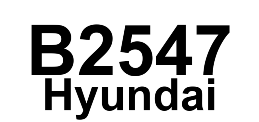 DTC B2547 Hyundai - Definição em inglês: B2547 Left Headlamp (High Beam) Short to Ground Definição em Português: Farol esquerdo (luz alta) - Curto-circuito para o aterramento