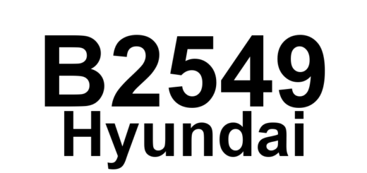 DTC B2549 Hyundai - Definição em inglês: Left Headlamp (High Beam) Open Definição em Português: Farol Esquerdo (Luz Alta) - Circuito Aberto