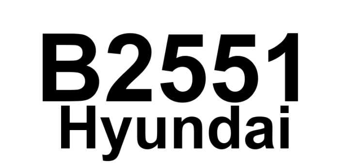 DTC B2551 Hyundai - Definição em inglês: Right Head Lamp (Low Beam) Short to Ground Definição em Português: Farol Direito (Baixo) - Curto-circuito à Terra