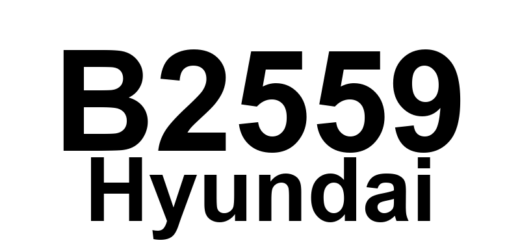 DTC B2559 Hyundai - Definição em inglês: Right Front Fog Lamp Short to Ground Definição em Português: Luz de Neblina Dianteira Direita - Curto para Terra.