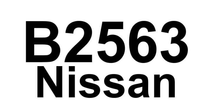 DTC B2563 Nissan - Definição em inglês: BCM High Voltage Definição em Português: (Módulo de Controle da Carroceria - Alta Tensão)