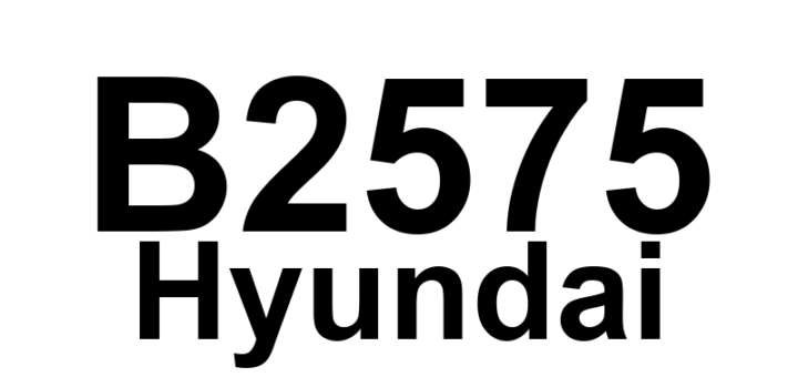 DTC B2575 Hyundai - Definição em inglês: Left Park Lamp Short to Ground Definição em Português: Lâmpada de Estacionamento Esquerda - Curto para o Terra.
