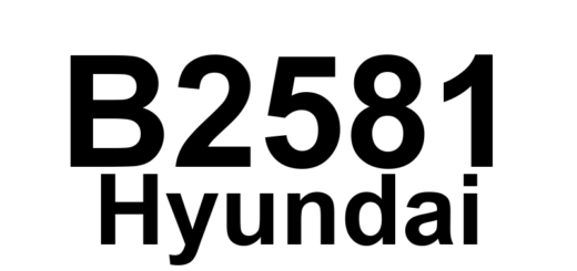 DTC B2581 Hyundai - Definição em inglês: Right Rear Tail Marker Lamp Open Definição em Português: Lâmpada de Sinalização Traseira Direita - Circuito Aberto